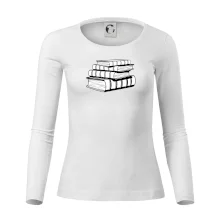 Knihy černobílé na sobě