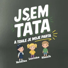 Jsem táta a tohle je moje parta  (obrázky a jména dětí)