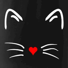 Kočka - srdce místo nosu