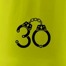 Narozeninové tričko pro policajta - pouta 30