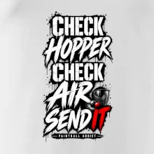 Kontrola zásobníku check hopper air paintball