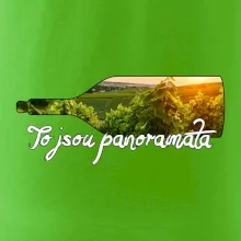 To jsou panoramata vinice