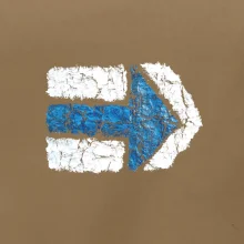 Párová turistická značka modrá