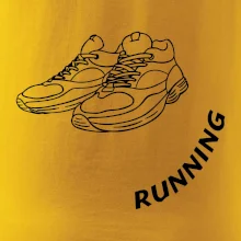 Running nápis šikmo