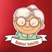 Budoucí babička kreslená
