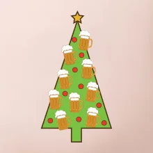 Nic více nepotřebuji - stromeček a pivo (Pecka design)