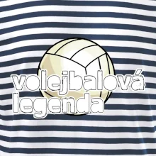 Volejbalová legenda - bílé písmo