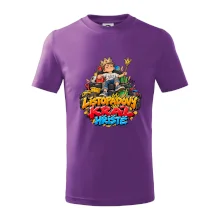 Listopadový král dětského hřiště na trůnu