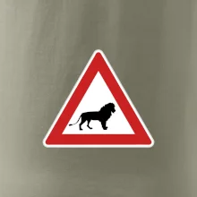 Dopravní značka - Pozor lev