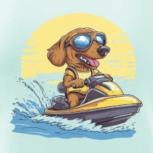 Jezevčík na vodním skútru