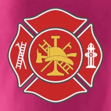 Fire department logo červené