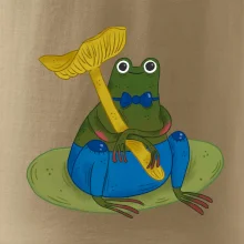Žába s houbou  (studio-arte.cz)