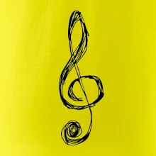 Houslový klíč kreslený