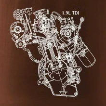 Motor Škoda/ VW 1.9L  TDI z boku
