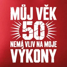 Můj věk nemá vliv na moje výkony