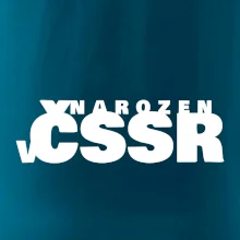 Nápis - Narozen v ČSSR