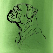 Boxer černá kresba