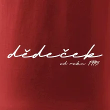 Psací nápis dědeček s ročníkem