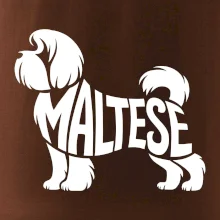 Maltézský psík nápis v těle