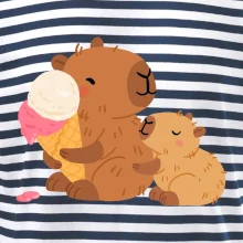 Kapybara se zmrzlinou