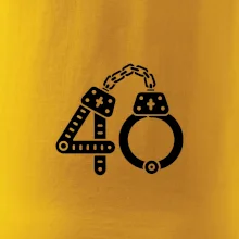 Narozeninové tričko pro policajta - pouta 40