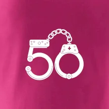 Narozeninové tričko pro policajta - pouta 50