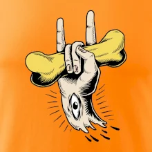 Rocková ruka kost a oko