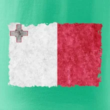 Vlajka Malta okousaná
