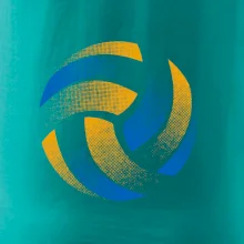 Volejbalový míč rastr barevný