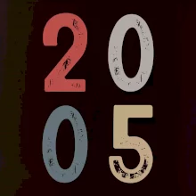 Vintage číslice 2005