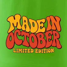 Made in october limited edition retro vlnité písmo