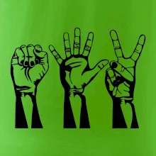 Kámen nůžky papír černé