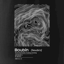 Boubín - vrstevnice v obdélníku