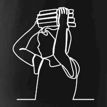 Student a kniha jedním tahem