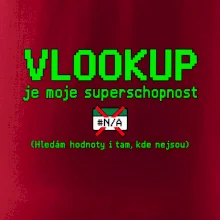 Vlookup moje superschopnost