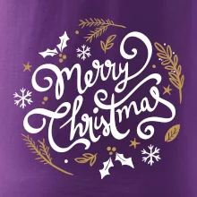Merry christmas - nápis kulatý