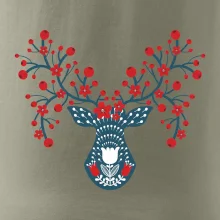 Folklor - jelen s červenými plody