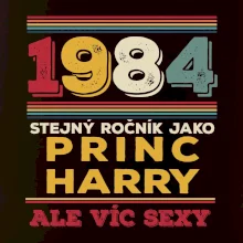 1984 stejný ročník jako princ Harry