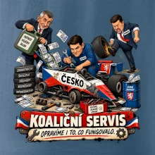 Macinka opravuje závodní auto ČESKO