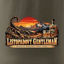Listopadový gentleman whisky a horský západ slunce