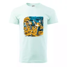 Petanque hra - modro oranžová