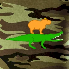 Kapybara na krokodýlovi (Moňas)