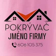 Tričko pro pokrývače - Dvě střechy