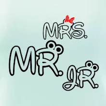 Mr, Mrs a Jr rodinná trička