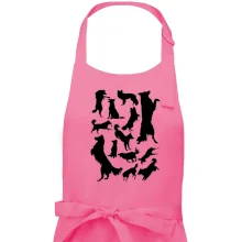 Border kolie siluety