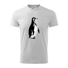 Tučňák černobílý z boku