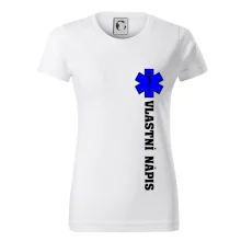 Hvězda života - vlastní nápis vpředu a vzadu