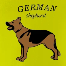 Německý ovčák - hnědý s nápisem