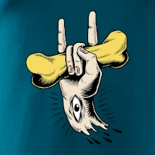 Rocková ruka kost a oko