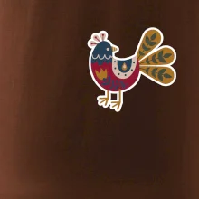 Folklor na prsu slepice